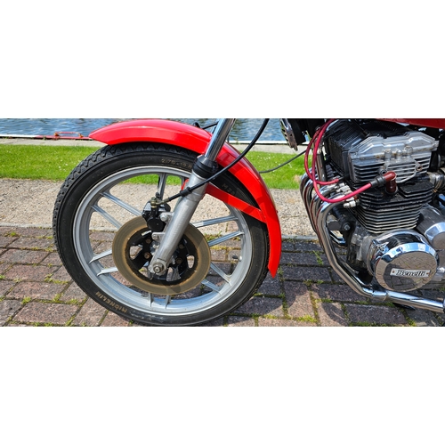 646 - 1982 Benelli 254, 231cc. Registration number YCP 361Y. Frame number 11803. Engine number 1646.
Sold ... 