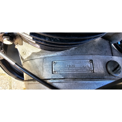 583 - BSA B40/Villiers Special, 197cc. Registration number not registered. Frame number B40 9012. Engine n... 