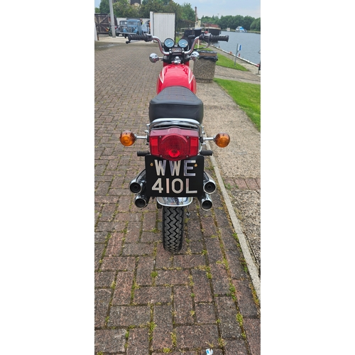 643 - 1973 Honda 350 Four, 400cc. Registration number WWE 410L. Frame number CB350 1021285. Engine number ... 