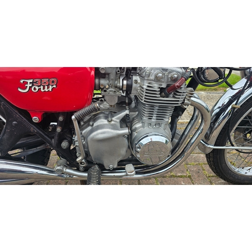 643 - 1973 Honda 350 Four, 400cc. Registration number WWE 410L. Frame number CB350 1021285. Engine number ... 