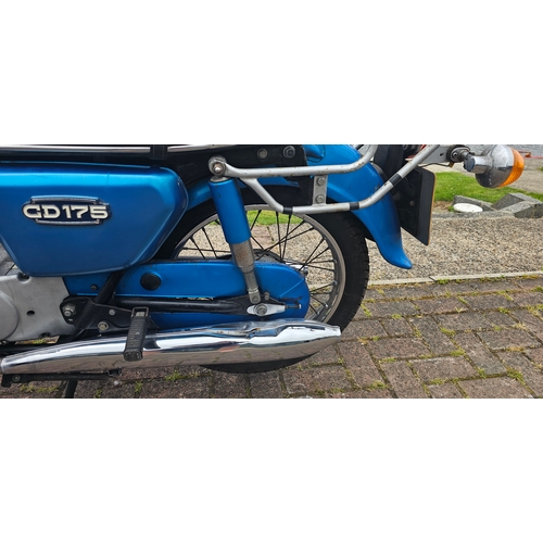 644 - 1977 Honda CD175, 174cc. Registration number TAT 206T. Frame number CD175 4041025. Engine number CD1... 