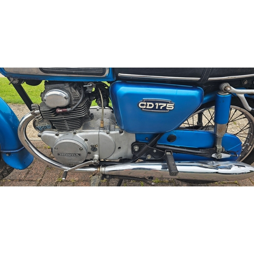 644 - 1977 Honda CD175, 174cc. Registration number TAT 206T. Frame number CD175 4041025. Engine number CD1... 