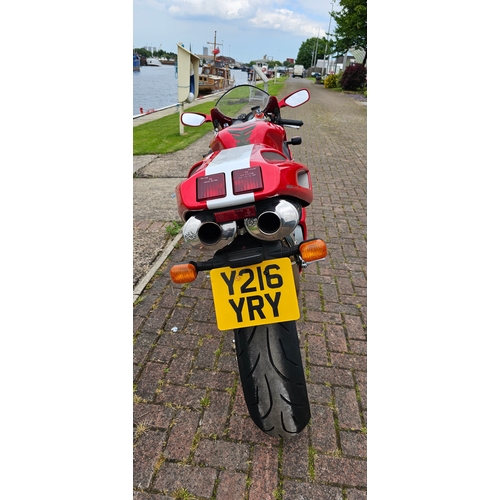 609 - 2001 Ducati 748. Registration number Y216 YRY. Frame number 009353. Engine number not found.
Sold wi... 