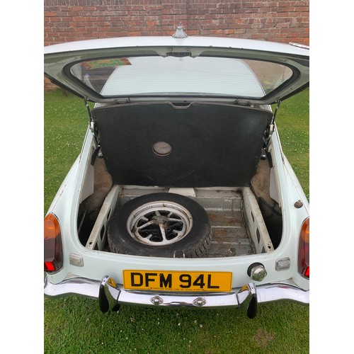 478 - 1973 MGB GT, 1798cc. Registration number DFM 94L. Chassis number GHD5 316684 G. Engine number BHM 11... 