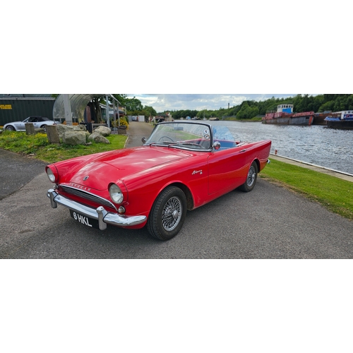 480 - 1959 Sunbeam Alpine MkI, O/D, 1494cc. Registration number 6 HKL (non transferrable). Chassis number ... 