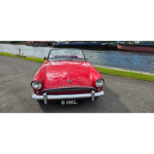 480 - 1959 Sunbeam Alpine MkI, O/D, 1494cc. Registration number 6 HKL (non transferrable). Chassis number ... 