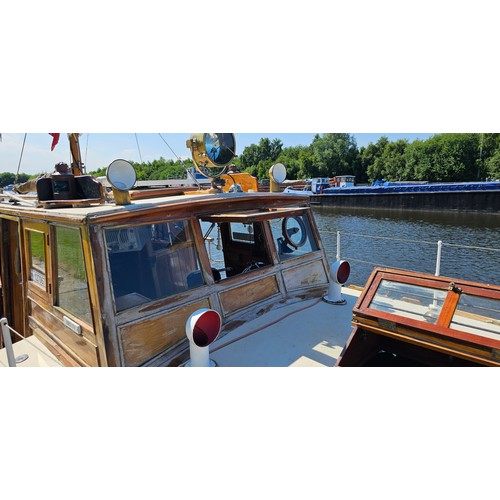 456 - 1936 Thorneycroft Motor Cruiser, Blue Waters.
Length 38 foot, beam 9 foot 6 in, draft 3 foot 3 in, a... 