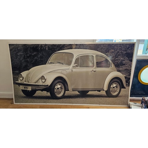 50 - A large print of a VW Beetle