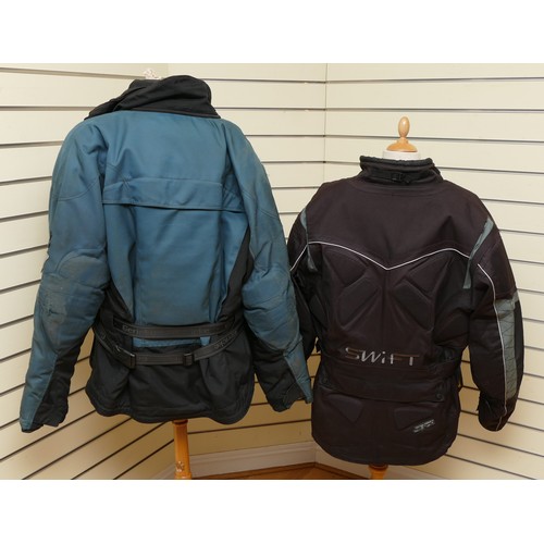 63 - A Swift 'Stealth' armoured motorcycle jacket, size large, together with a Hein Gericke all seasons j... 