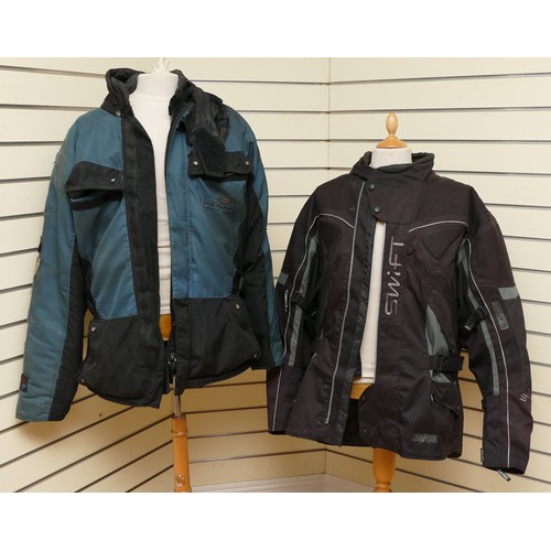 63 - A Swift 'Stealth' armoured motorcycle jacket, size large, together with a Hein Gericke all seasons j... 