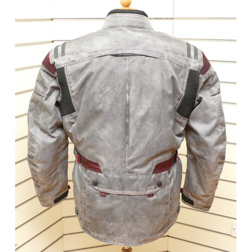 67 - A Rayven all seasons motorcycle jacket, grey with black detail, removable inner lining, size large, ... 