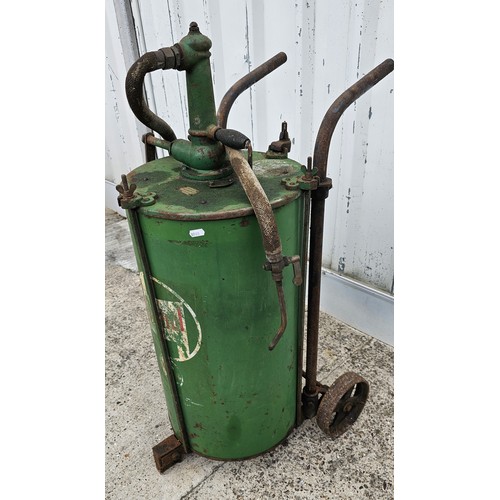 114 - WITHDRAWN FROM AUCTION
A Castrol forecourt trolley dispenser