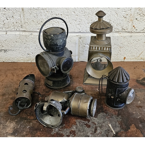 WITHDRAWN FROM AUCTION A King of the Road acetylene lamp, number 633 ...