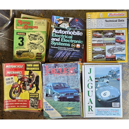 14 - A Rolls Royce Bulletin, 1937 and a quantity of car/motorcycle magazines