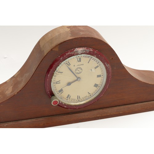 131 - An early 20th century French Jaeger car dashboard clock, having 8 day movement, painted dial with Ro... 