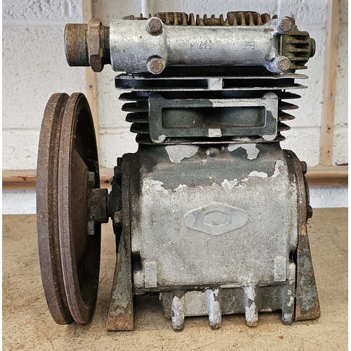 155 - A twin cylinder compressor from a commercial vehicle