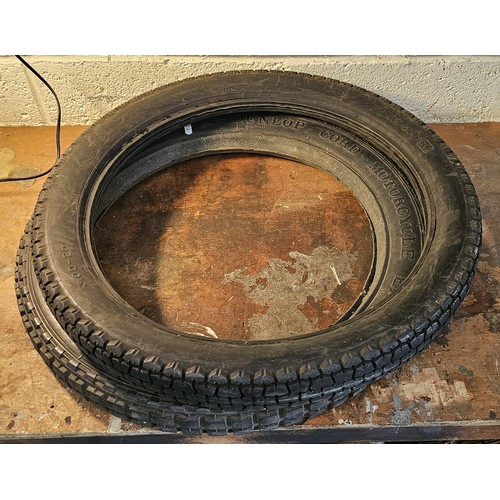 192 - A 3.00 x 20 tyre and a 25 x 3 tyre