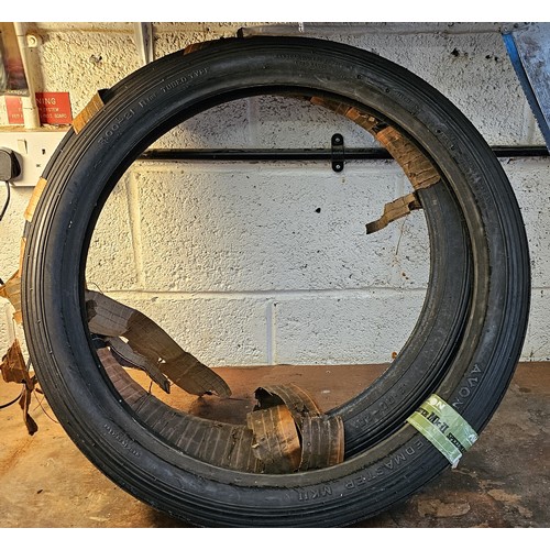 193 - A 300 x 20 tyre and a 300 x 21 tyre