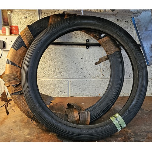 193 - A 300 x 20 tyre and a 300 x 21 tyre