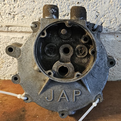 196 - A JAP crankcase, number 10S/Y21054/S