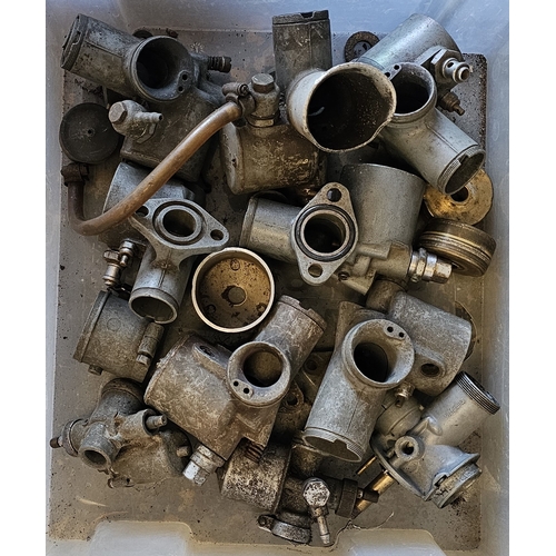 262 - A collection of AMAL monobloc and Villiers carb parts