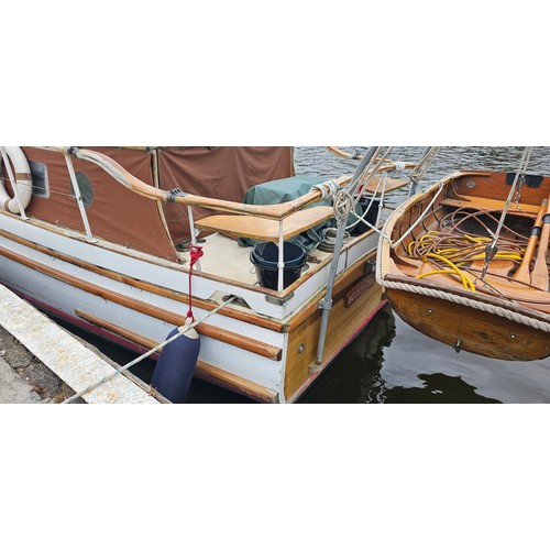 456 - 1936 Thorneycroft Motor Cruiser, Blue Waters.
Length 38 foot, beam 9 foot 6 in, draft 3 foot 3 in, a... 