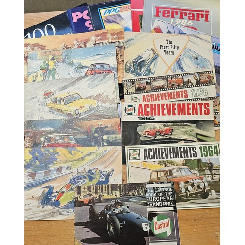 37 - A collection of motorsport racing programmes and ephemera, c.1970's - 2010's, to include Castrol Ach... 