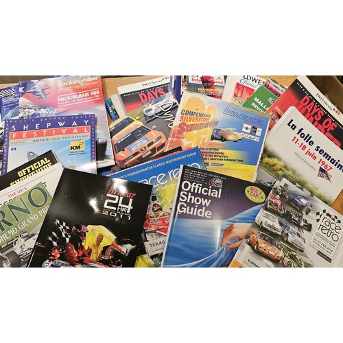 37 - A collection of motorsport racing programmes and ephemera, c.1970's - 2010's, to include Castrol Ach... 