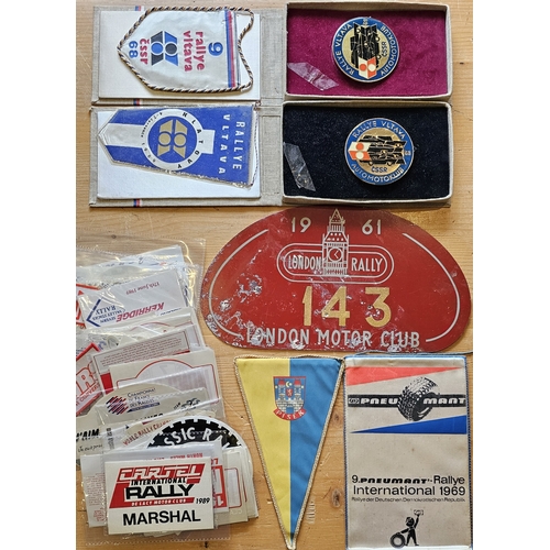 46 - A collection of motorcar rally ephemera