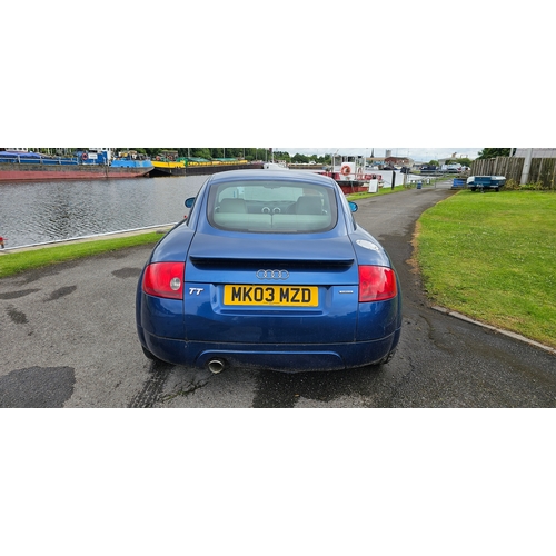 1 - 2003 Audi TT coupe, quattro, 1781cc, 180bhp. Registration number MK03 MZD.
Sold as seen for parts or... 