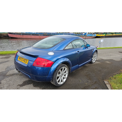 1 - 2003 Audi TT coupe, quattro, 1781cc, 180bhp. Registration number MK03 MZD.
Sold as seen for parts or... 