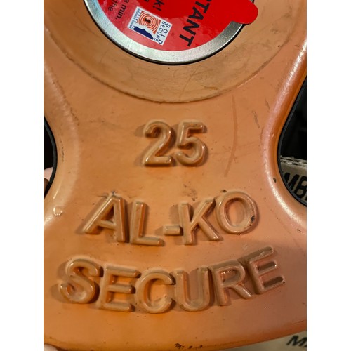 62 - Caravan and camping equipment to include Alko caravan wheel locks, towing mirrors, hitch lock, an AL... 