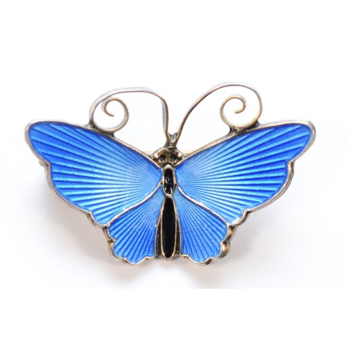 23 - David Anderson, a Norwegian silver and enamel butterfly brooch, 30mm, 4gm.