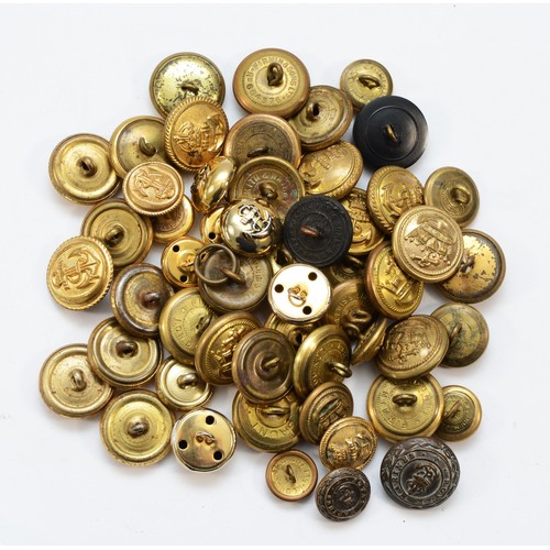 63 - RAF Buttons (27) of various sizes, together with Royal Navy Buttons (34) various sizes.