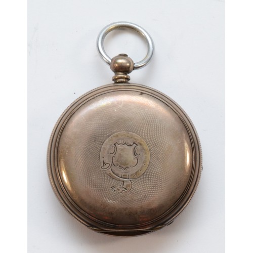 117 - S.D. McKeller, Manchester, a fine silver key wind open face pocket watch, 46mm, working when catalog... 