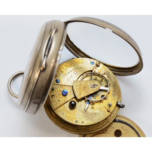 139 - H & L Rosenfield, Cookstown, a silver improved patent fusee pocket watch, Birmingham 1898, number 86... 