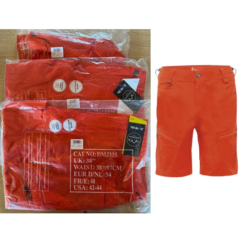 9 - 3x Size 38 Dare2B Active Water Repellent shorts. Trail Blaze,