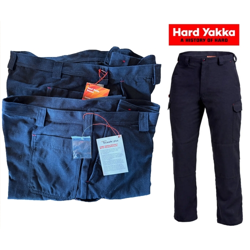 29 - 2 x Size 38S 97S Hard Yakka Tecasafe Flame Resistant Work Trousers