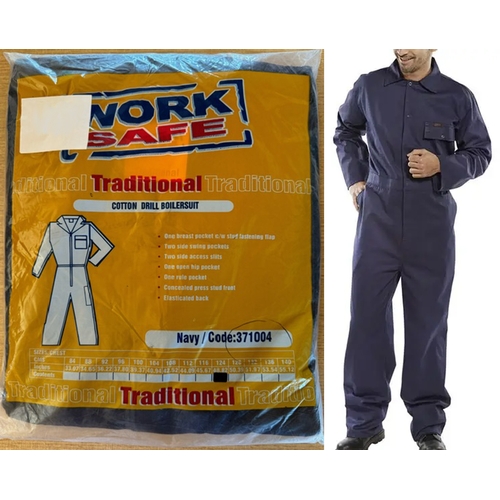 52 - Size 48 124 Worksafe cotton twill boilersuit