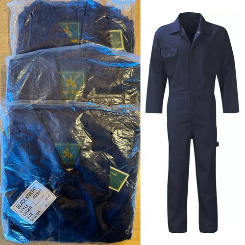 76 - x3 Size 46R Black Knight Coveralls