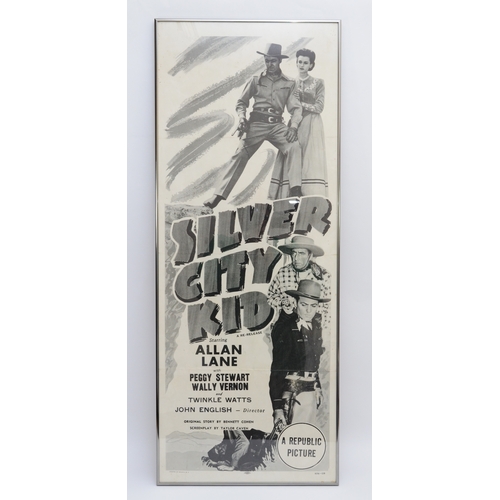 89 - Silver City Kid 1954, re-release daybill poster, starring Alan Lane, by Allied Printing, R54-129, fr... 