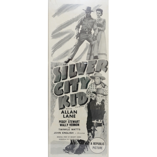 89 - Silver City Kid 1954, re-release daybill poster, starring Alan Lane, by Allied Printing, R54-129, fr... 