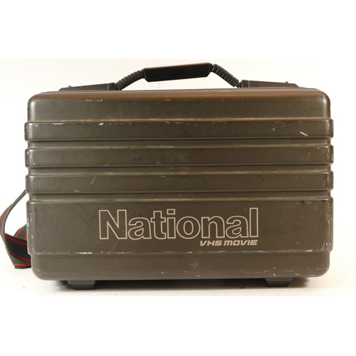 122 - A National VHS M3 Movie camcorder, in a carry case