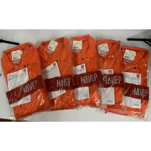 152 - 5 x new in packets, Havep coveralls size UK E48 (chest 114 - 118, waist 102 - 106, shoulder to hem 1... 