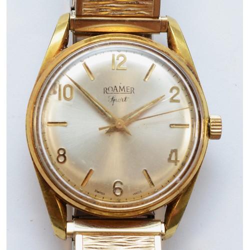 116 - Roamer Sport, a gold plated manual wind gentleman's wristwatch, 32mm, working when catalogued