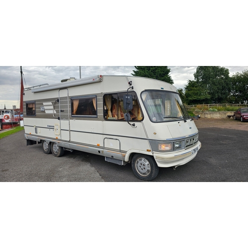 3 - 1993 Fiat Ducato Hymer LHD, twin axle, 2.5 turbo diesel motorhome. Registration number L796 YVV.  Vi... 