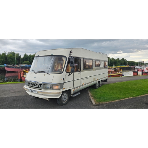 3 - 1993 Fiat Ducato Hymer LHD, twin axle, 2.5 turbo diesel motorhome. Registration number L796 YVV.  Vi... 