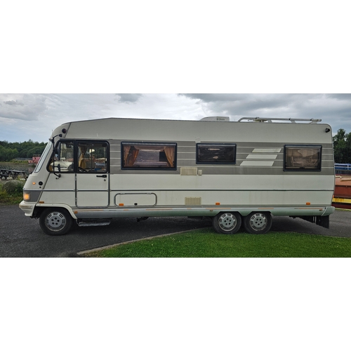 3 - 1993 Fiat Ducato Hymer LHD, twin axle, 2.5 turbo diesel motorhome. Registration number L796 YVV.  Vi... 