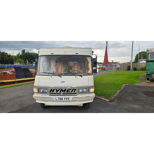 3 - 1993 Fiat Ducato Hymer LHD, twin axle, 2.5 turbo diesel motorhome. Registration number L796 YVV.  Vi... 