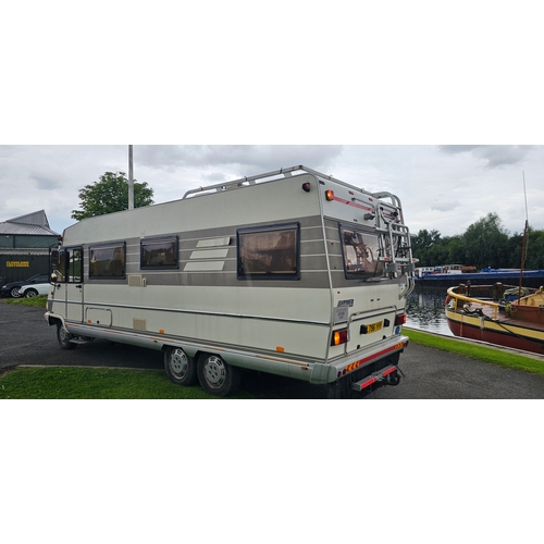 3 - 1993 Fiat Ducato Hymer LHD, twin axle, 2.5 turbo diesel motorhome. Registration number L796 YVV.  Vi... 